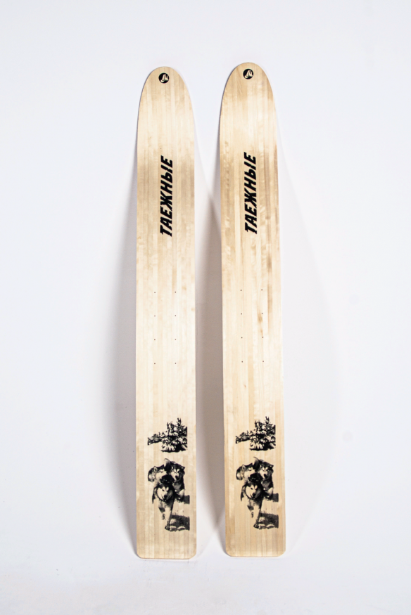 Лыжи Таёжные, полнокамусные, дерево, длина 150, ширина 20 см