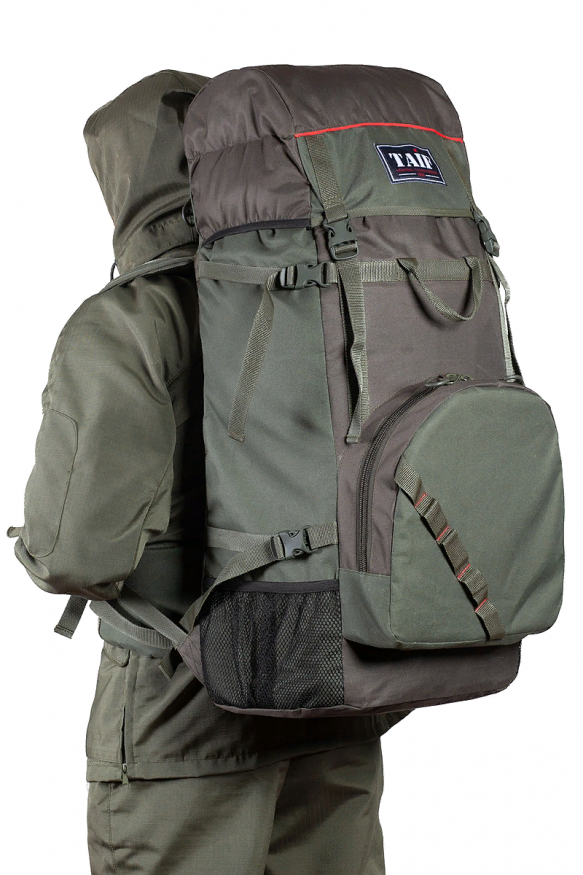 Рюкзак туристический Турист Лайт 2, ПВХ 600, хаки/олива, 100 л, ТАЙФ