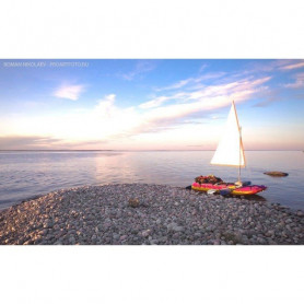 Парус Латинский 3,5 кв.м. с рейками